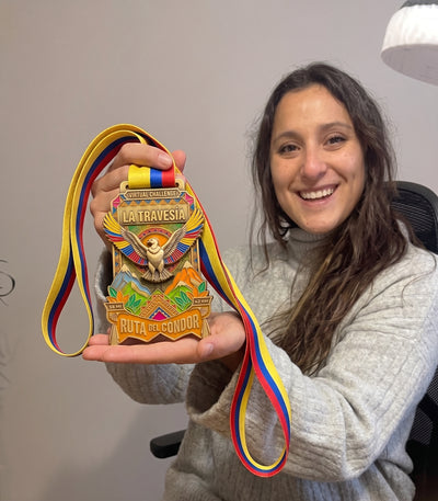 Finalista con su medalla